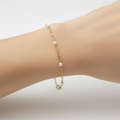 Scattered Pearl Chain Bracelet – product photo